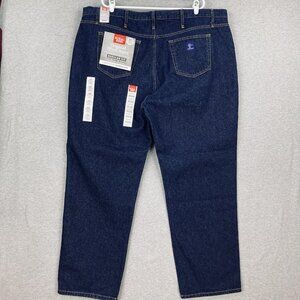 NWT‎ RURAL KING Men's Work Denim Jeans 48X30 Regular Fit Over Boots Cotton Blue